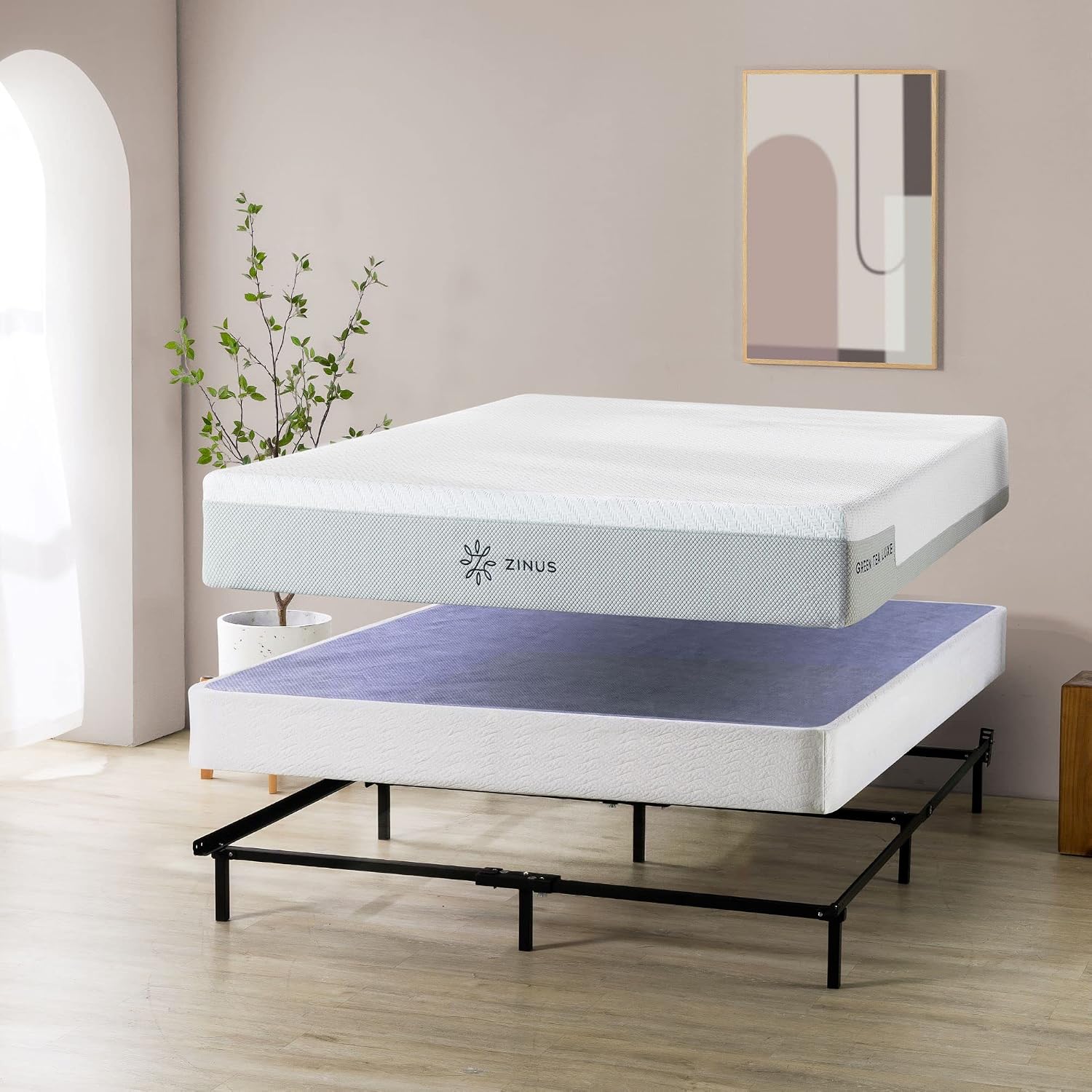 ZINUS 7 Inch Metal Smart Box Spring / 700 lbs Mattress Foundation / Strong Metal Frame / Easy Assembly, California King