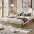 GarveeHome Queen Size Wood Platform Bed Frame,Wooden Bed Frame Without Headboard, Wood Slat Support,No Box Spring Needed, Easy Assembly