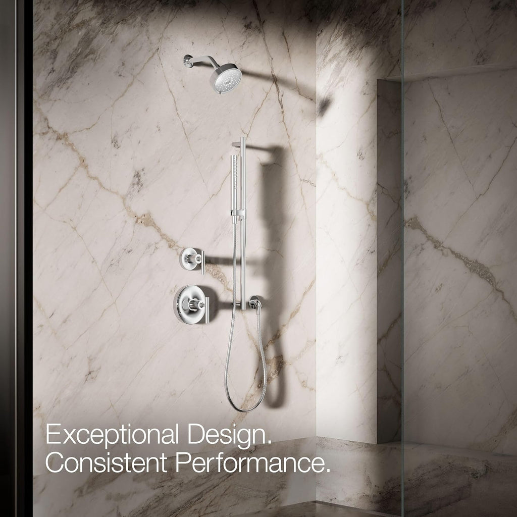 Kohler 21335-G-CP Shift®+ Round two-function handshower, 1.75 gpm, Polished Chrome