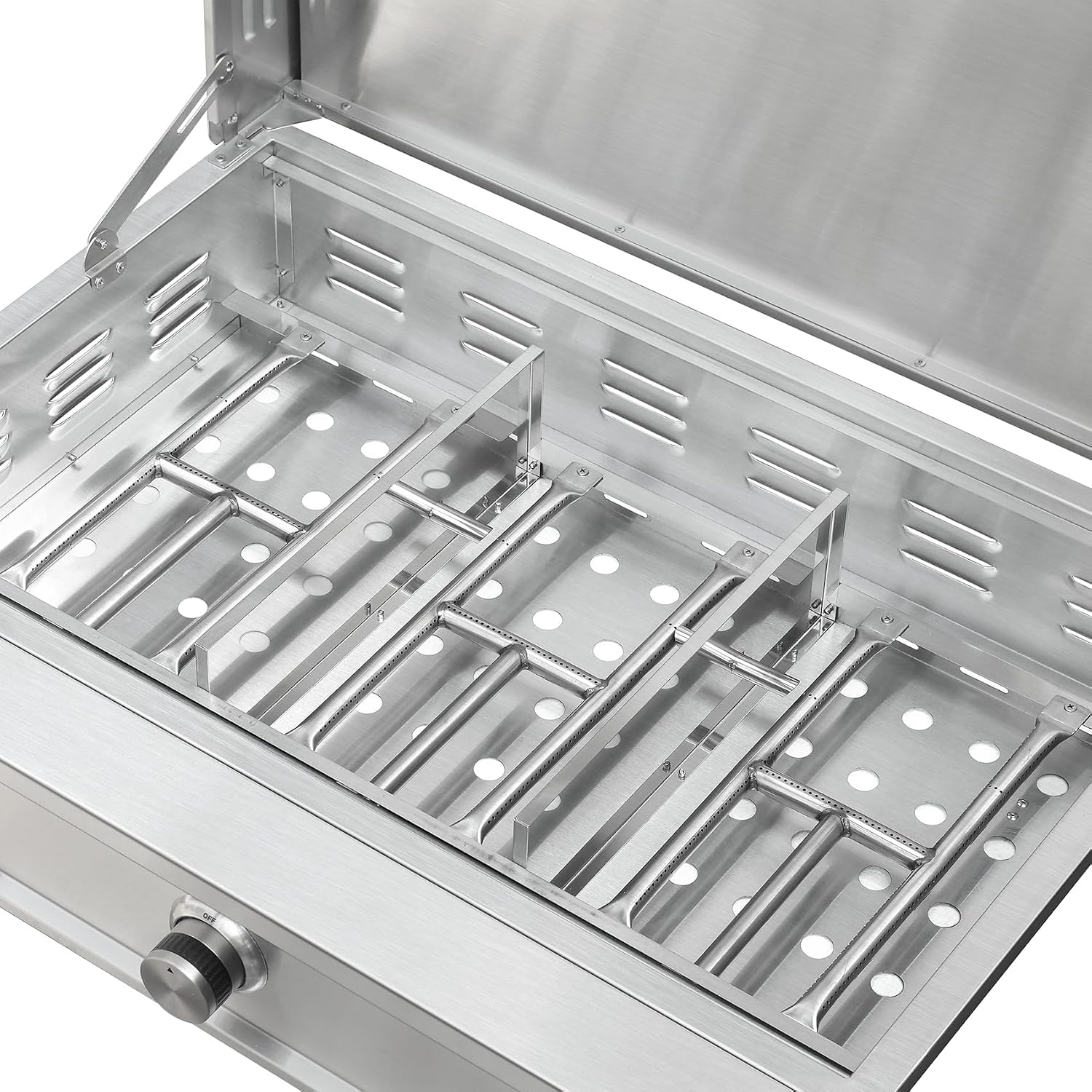 Stanbroil 36-Inch Natural Gas Built-In Griddle, Premium 304 Stainless Steel 3 Burner Flat Top Grill for Outdoor Kitchen BBQ Island