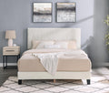 Roundhill Furniture Findlay 2-Piece Bedroom Set, Plush 3D Upholstered Bed with Nightstand, Full