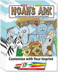 ZOCO – Noah's Ark – Custom Coloring Books for Kids (250 Bulk Pack, with Crayons) – Christian Religious Activity Books for Sunday School, VBS, CCD, Church Crafts and Events