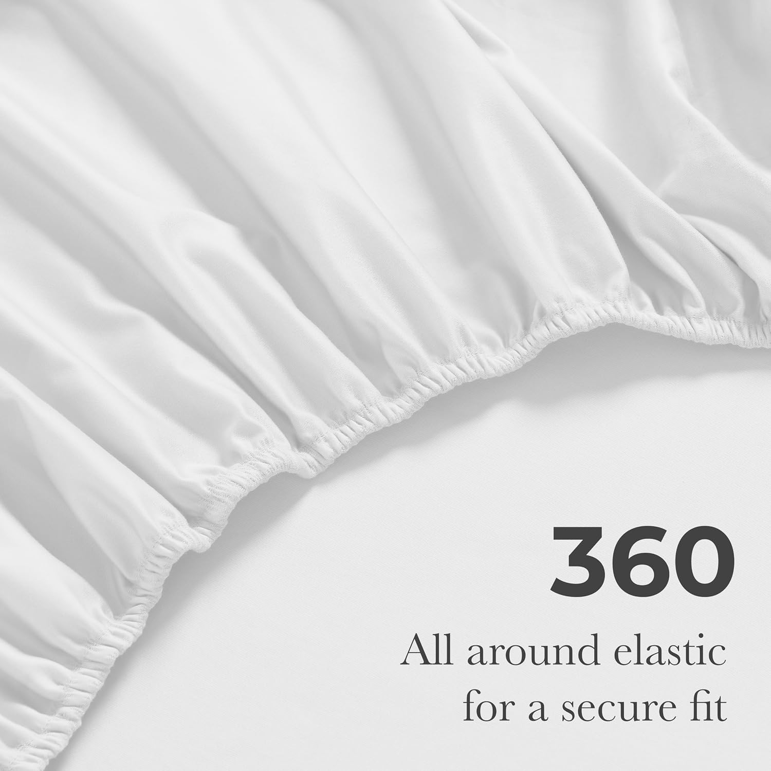 Superior Egyptian Cotton 4 Piece Sheet Set, 650 Thread Count, Modern Design, Sustainable Sheets, Ultra-Soft Basics, Solid, Deep Pocket Fitted Sheet, Flat Sheet, Pillowcases, King, White