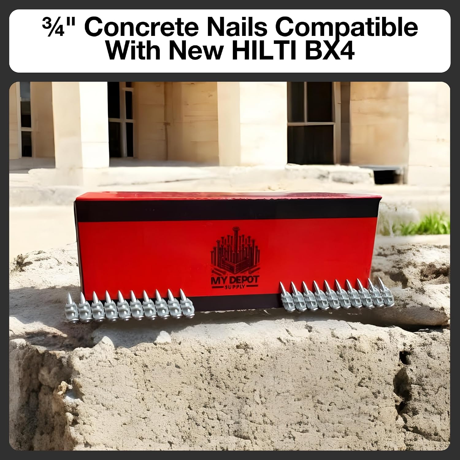 3/4'' Concrete Nails For Hilti BX4-1,000 Compatible X-C 20 B4 MX Concrete Nails