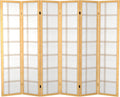Red Lantern 6 ft. Tall Canvas Double Cross Room Divider Freestanding Folding Privacy Screen, Partition, and Separator for Modern and Contemporary Bedroom, Home Office, Studio, Dorm, Apartment