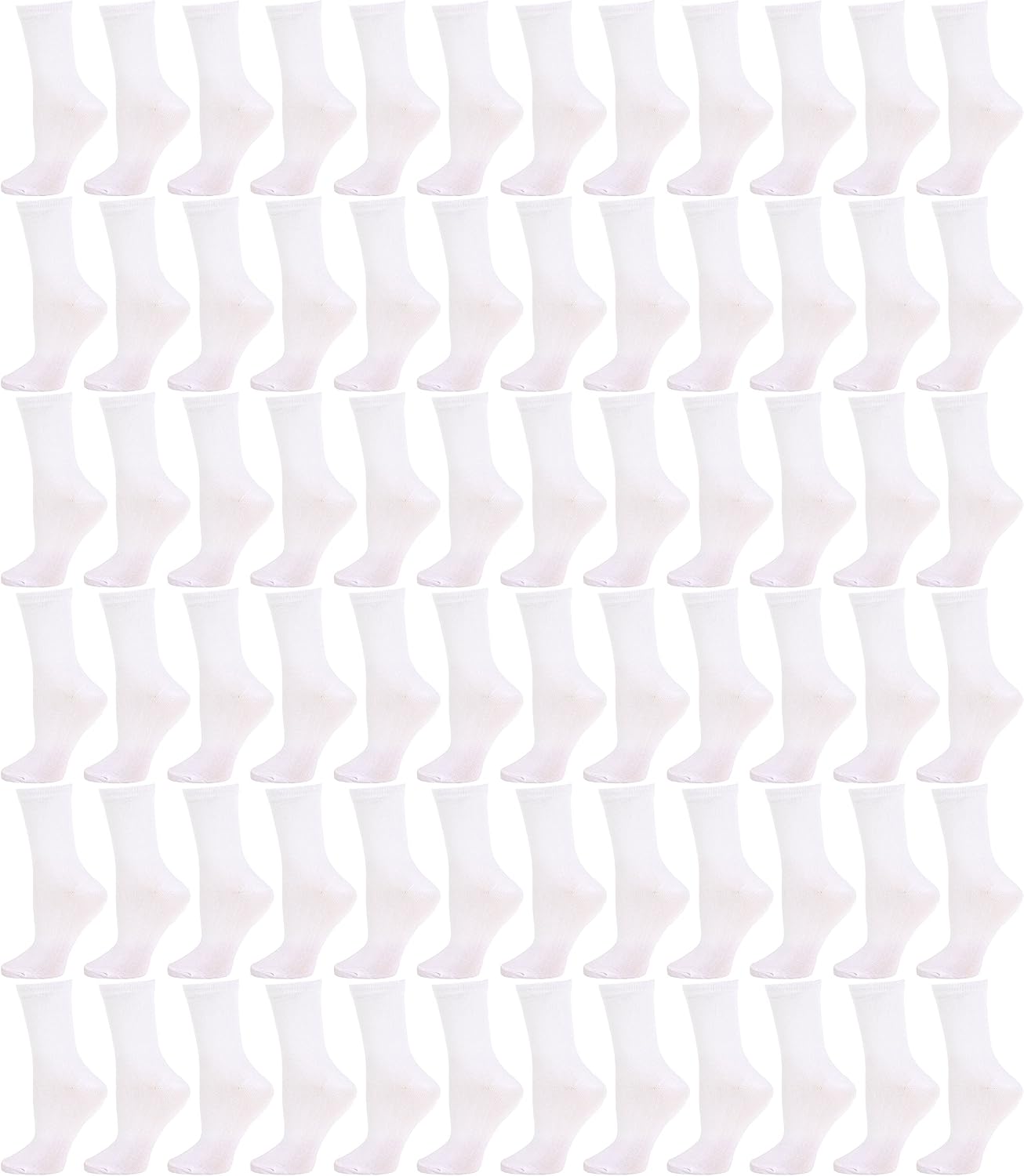 Winterlace 240 Pairs 80% Cotton Crew Socks for Homeless Men Women, Charity Donation Warm Bulk Pack