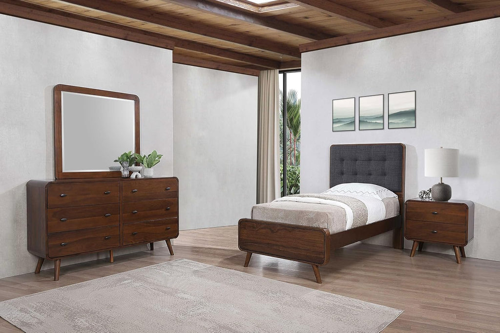 Coaster Home Furnishings Robyn 4-Piece Twin Bedroom Set Dark Walnut 205131T-S4