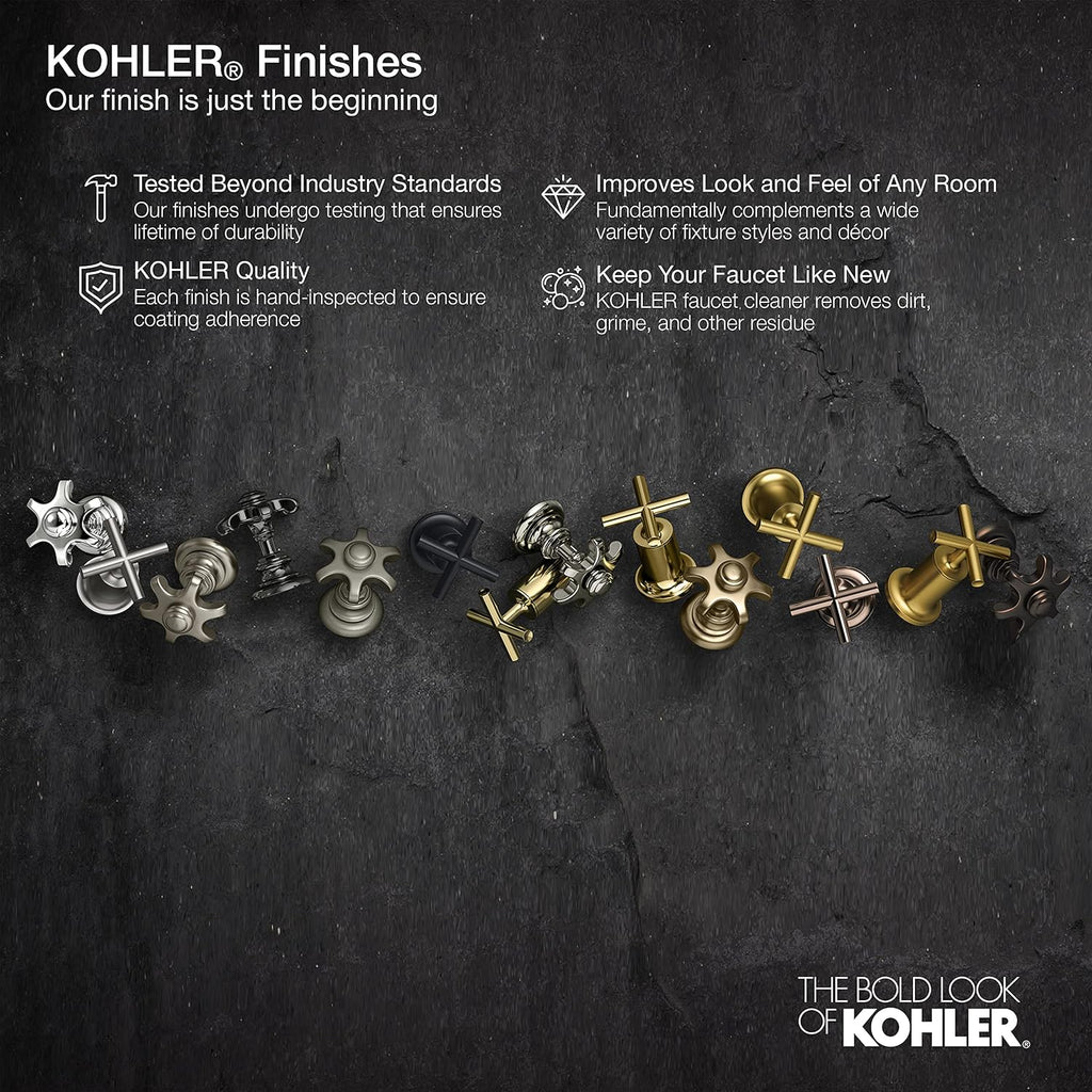 KOHLER 22172-BN Purist Stillness Wall-Mount Supply Elbow with Check Valve for Handshower Hose, Handheld Shower Elbow, Vibrant Brushed Nickel