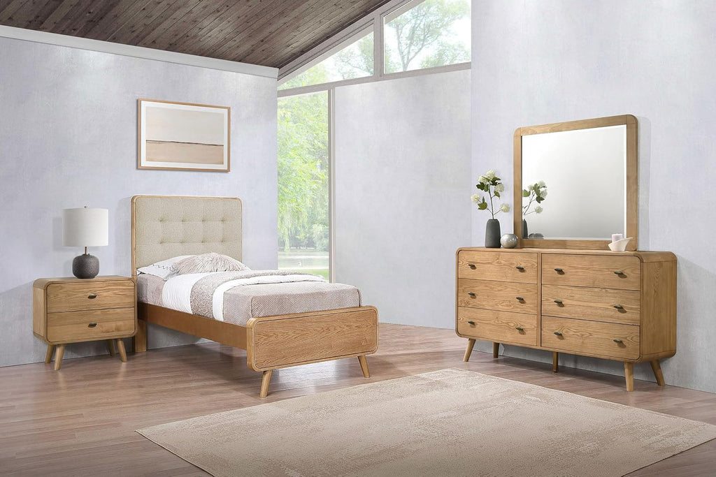 Coaster Home Furnishings Robyn 4-Piece Twin Bedroom Set Light Ash