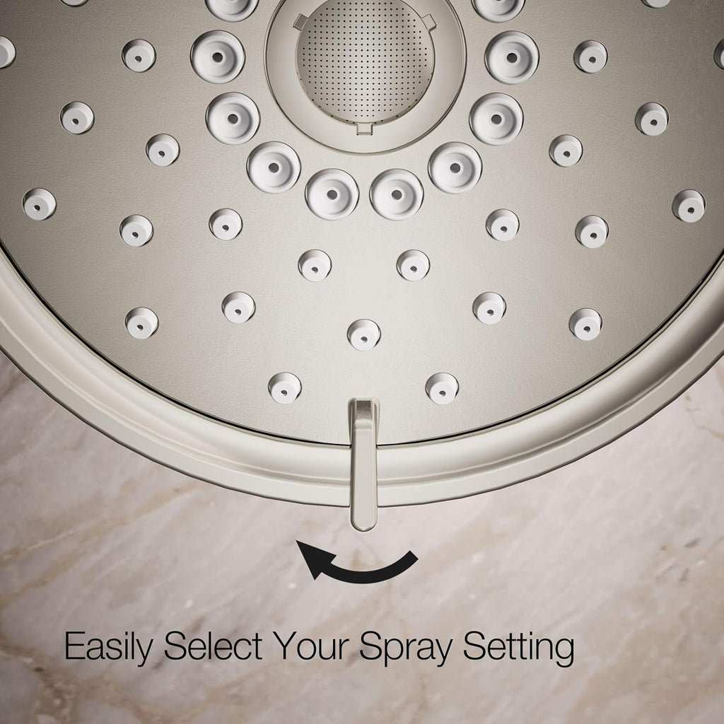 Kohler 22170-SN Purist® Three-function showerhead, 2.5 gpm, Vibrant Polished Nickel