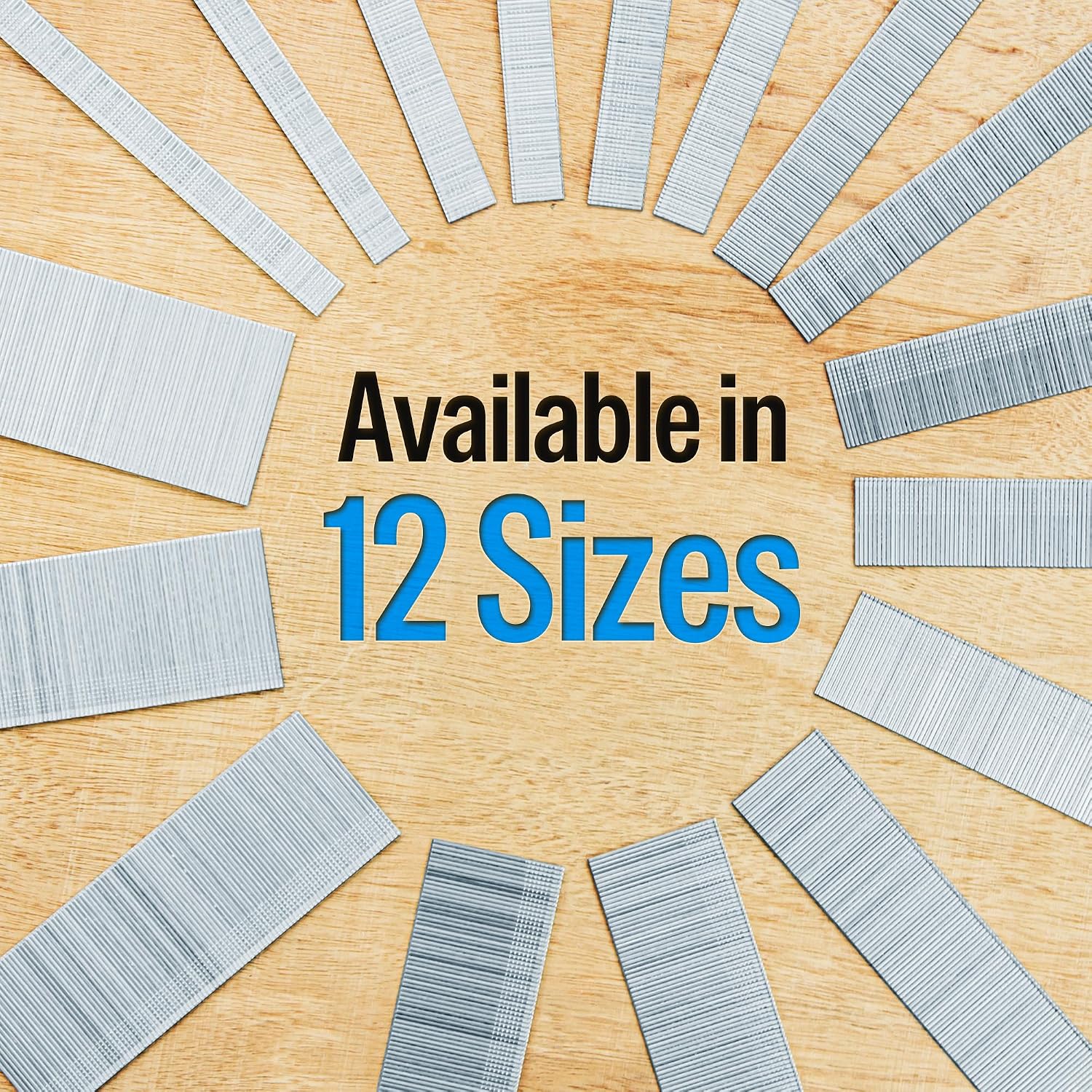 meite 1-1/2-Inch Brad Nails, 18 Gauge 1-1/2 Inch Length Galvanized Brad Nails for Pneumatic, Electric 18GA Brad Nailer Gun (1 Case - 12 Boxes)