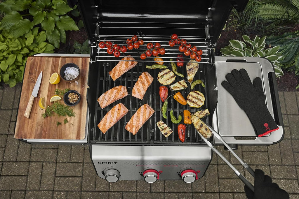 Weber Spirit EP-325 Natural Gas Grill for Outdoor Cooking and BBQ, 3 Boost Burners, Black