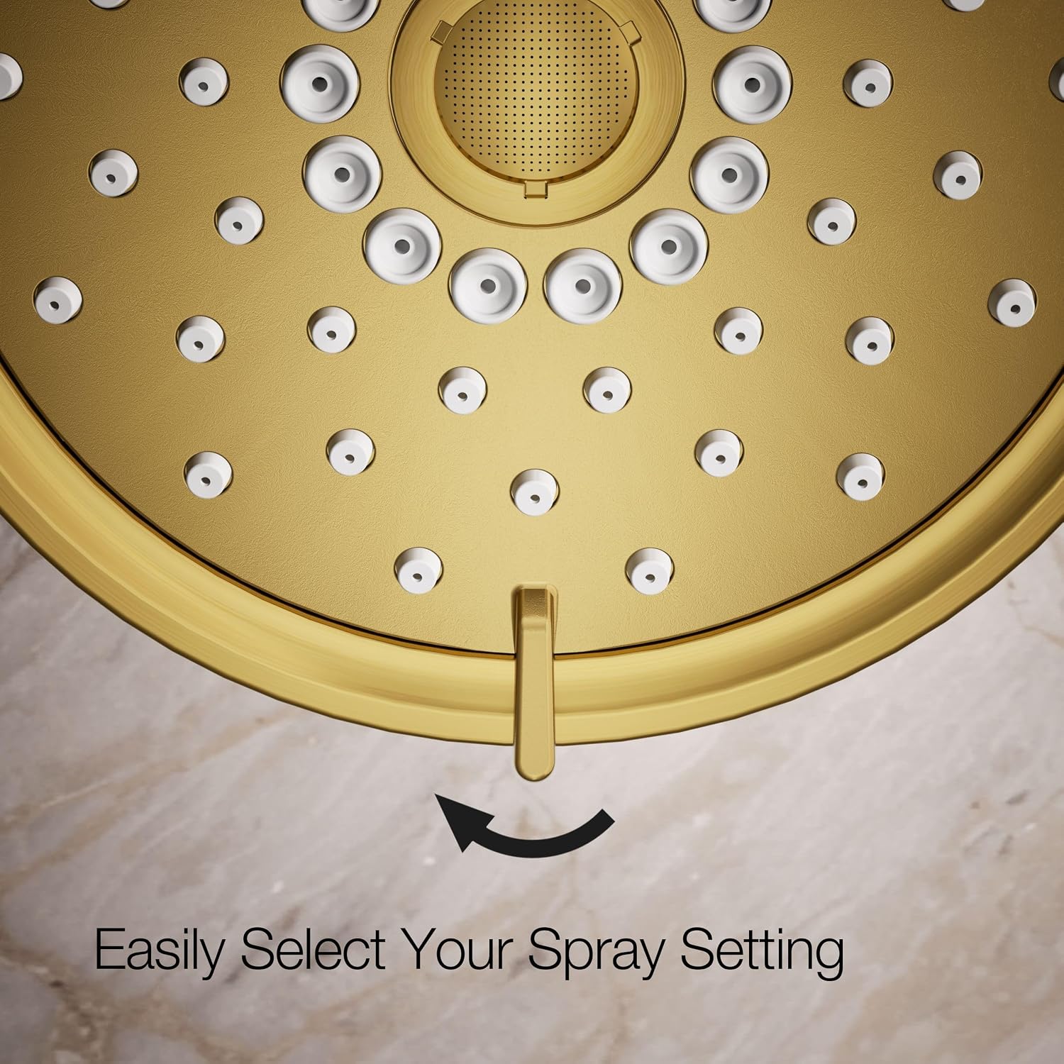 Kohler 22170-2MB Purist® Three-function showerhead, 2.5 gpm, Vibrant Brushed Moderne Brass