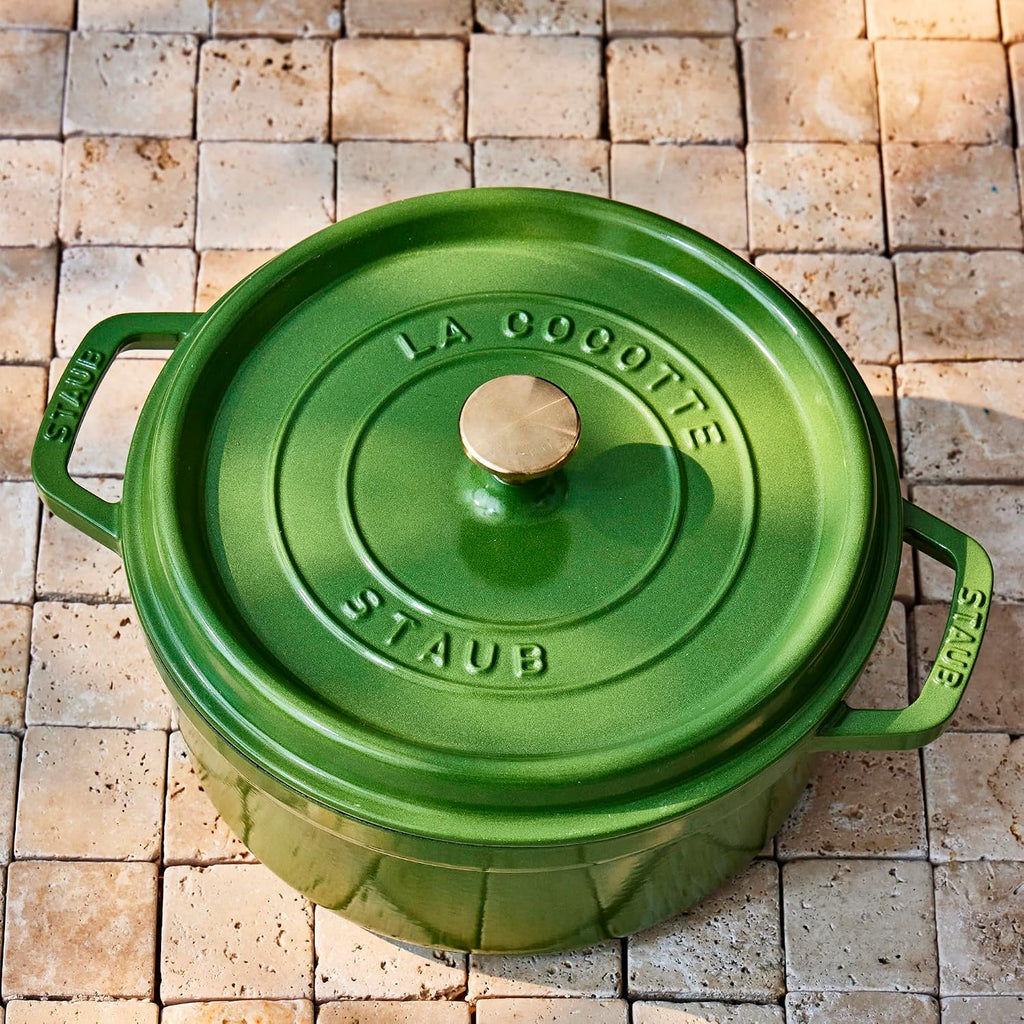 Staub Cast Iron 7-qt Round Dutch Oven - Pistachio