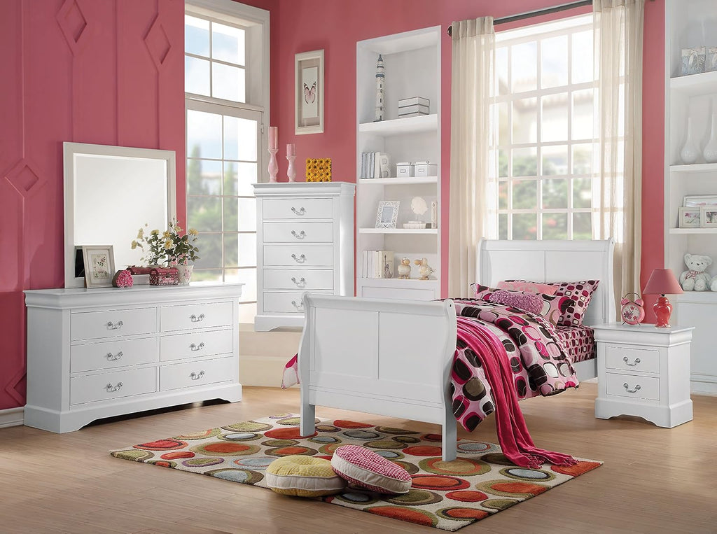Acme Louis Philippe III Full Bed in White