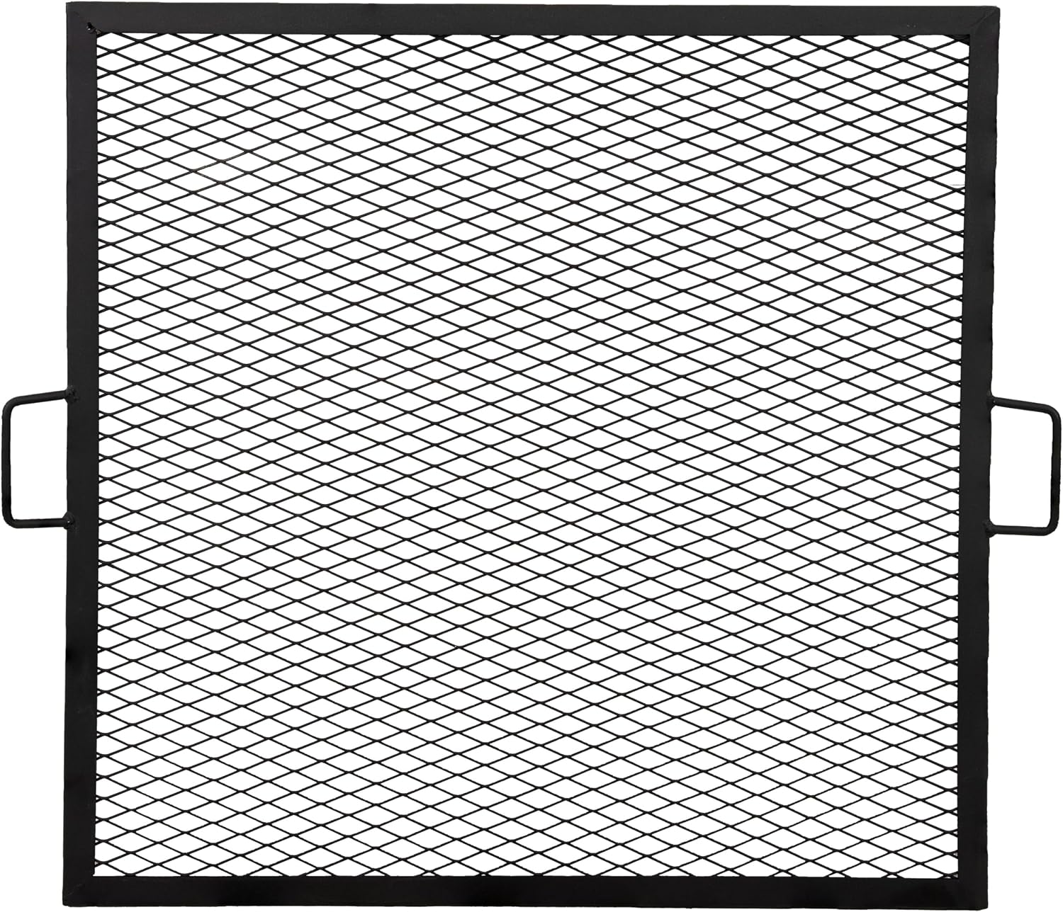 Sunnydaze Square Fire Pit Grill Grate - Campfire Grill Grate Over Fire Pit - BBQ Cooking Replacement Rack with Handles - 40 Inch