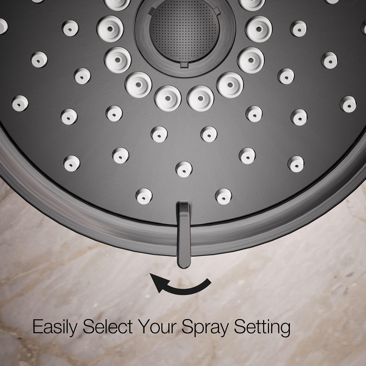 Kohler 22170-BGP Purist® Three-function showerhead, 2.5 gpm, Vibrant Brushed Graphite