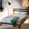 Zinus Arnav Metal Platform Bed Frame with Headboard/Wood Slat Support/No Box Spring Needed/Easy Assembly, Full