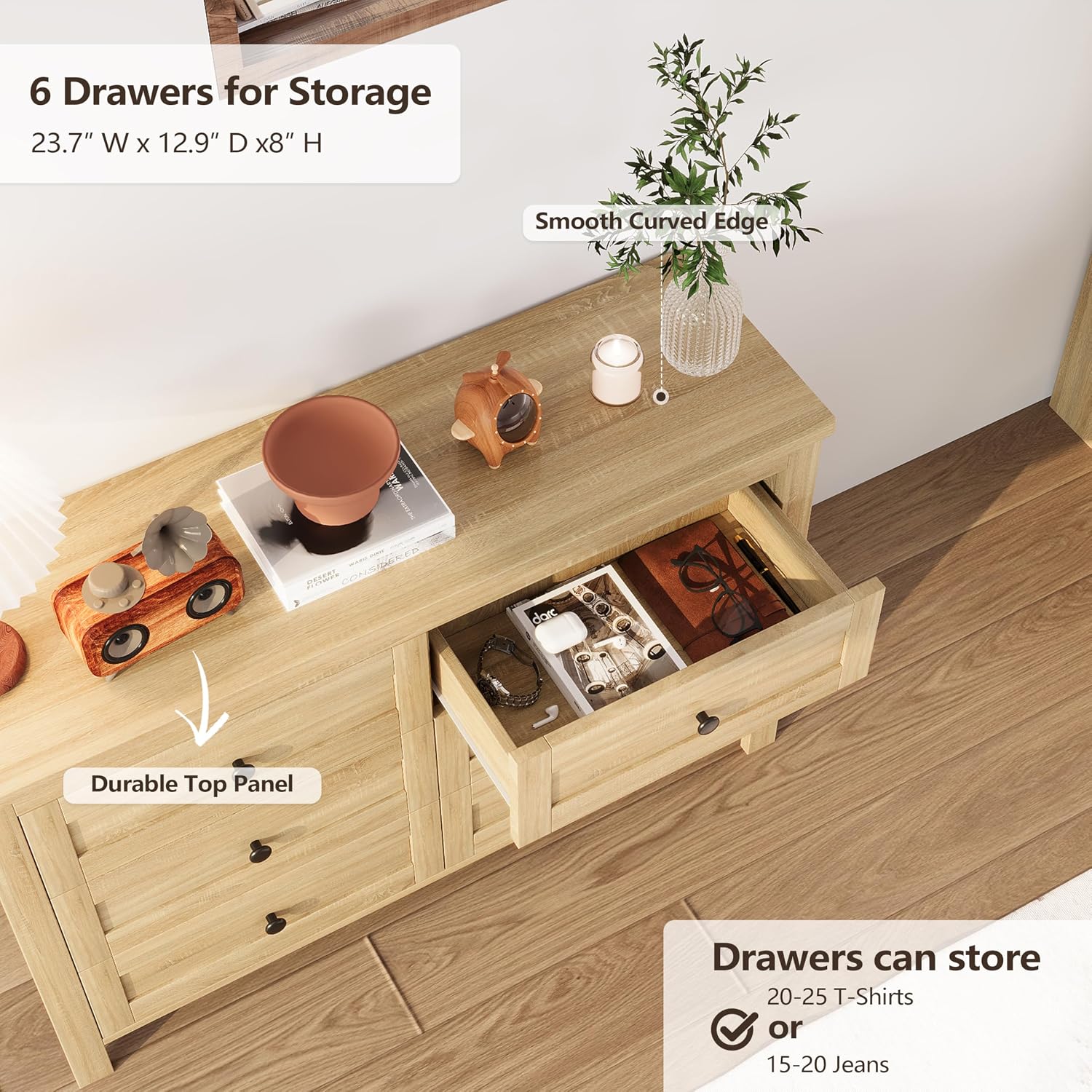 3-Pieces Queen Size Bedroom Sets, Farmhouse Platform Bed with Double Sliding Door USB Storage Headboard, 3PCS Bedroom Sets with Cabinet and Nightstands, Kids Adults, Natural