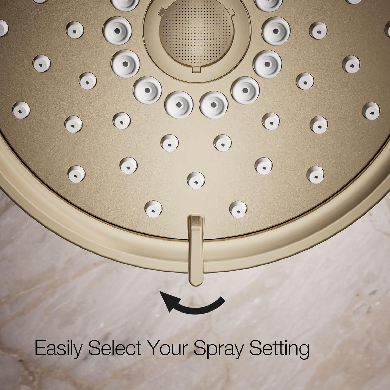 Kohler 22170-BV Purist® Three-function showerhead, 2.5 gpm, Vibrant Brushed Bronze