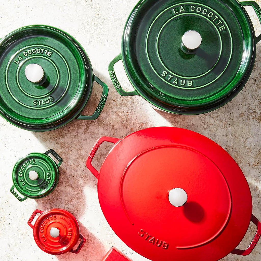 Staub Cast Iron 6.25-qt Shallow Oval Dutch Oven - Cherry