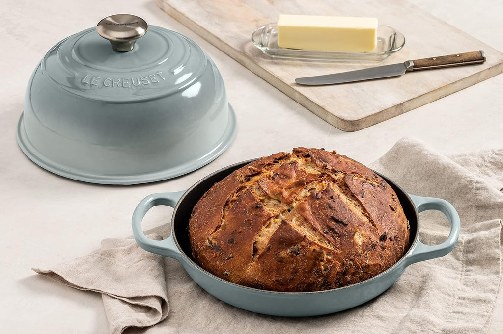 Le Creuset Enameled Cast Iron Signature Round Bread Oven, 9.5 inch, Sea Salt