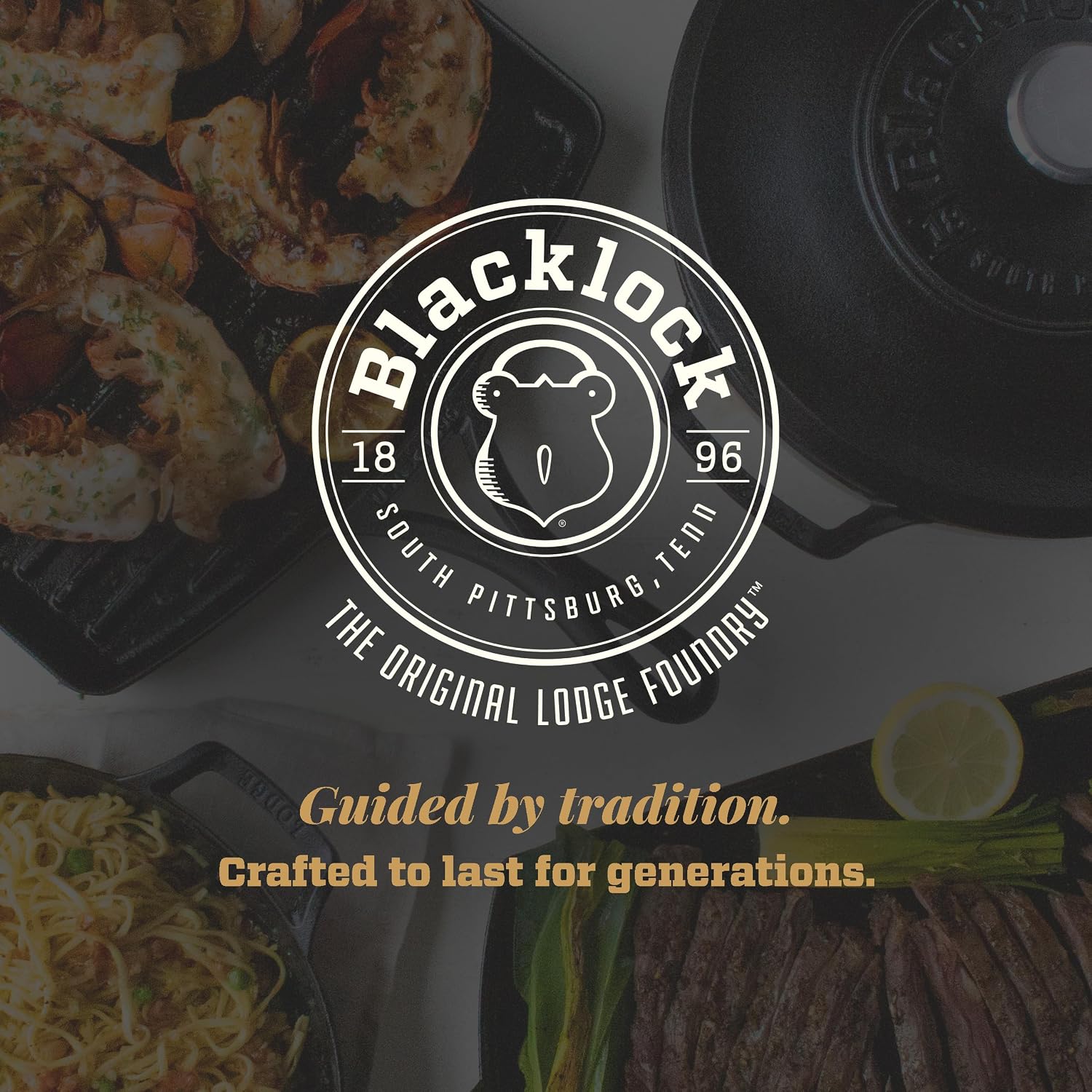 Lodge Blacklock 17 Triple Seasoned Cast Iron Braiser with Lid - Dutch Oven with Nonstick Finish - Lightweight Cast Iron Braiser - Dutch Oven Cookware - Cooking Pot with High-Heat Aluminum Knob