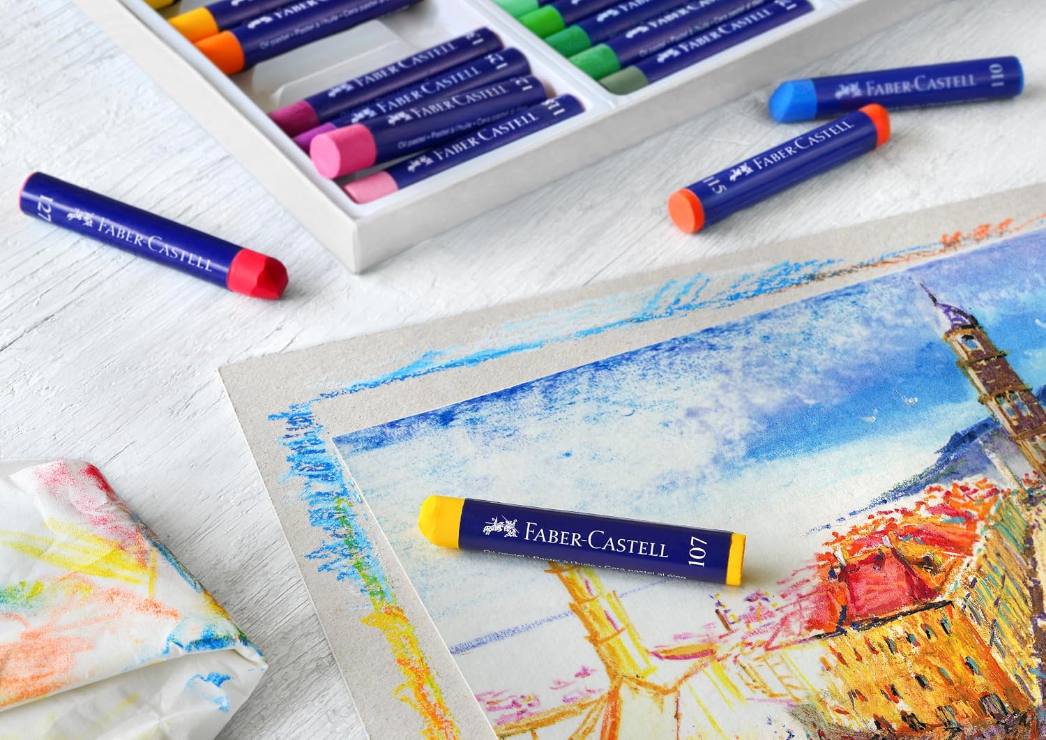Faber-Castell Creative Studio Oil Pastel Crayons - 36 Vibrant Colors (Pack of 432)