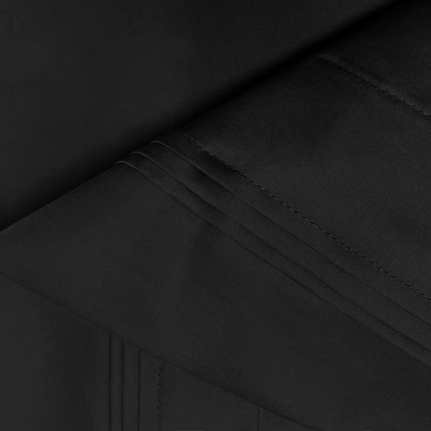 Superior Egyptian Cotton 4 Piece Sheet Set, 650 Thread Count, Eco-Friendly, Sustainable Sheets, Ultra-Soft Basics, Solid, Deep Pocket Fitted Sheet, Flat Sheet, Pillowcases, California King, Black