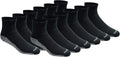 Dickies Men's Dri-Tech Moisture Control Quarter Socks, Available in M-XXL (6, 12, 18 Pairs)