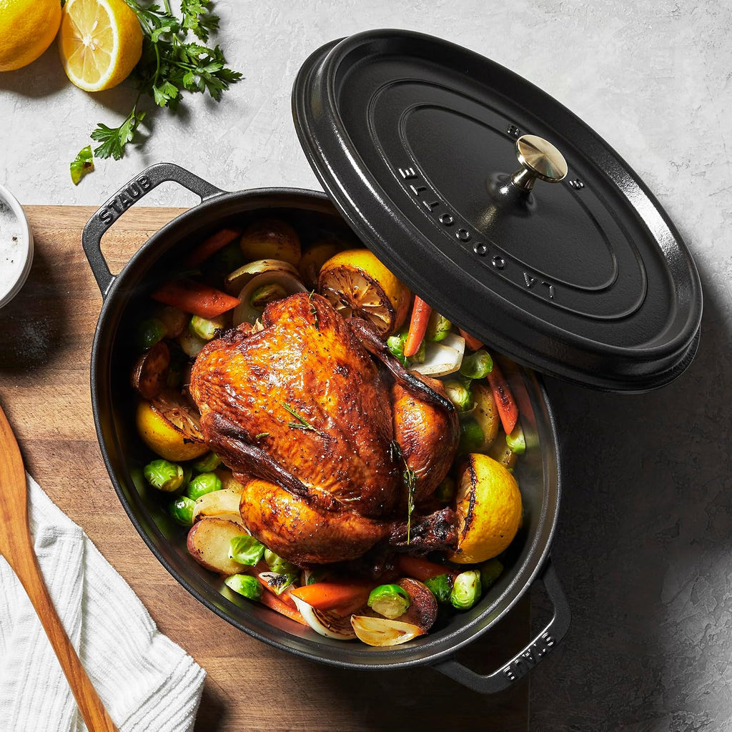 Staub Oval Dutch Oven 8.5-Quart Matte Black