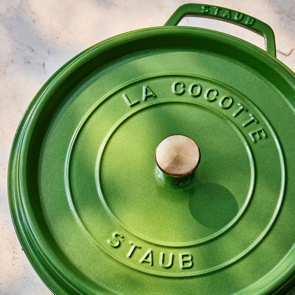 Staub Cast Iron 7-qt Round Dutch Oven - Pistachio