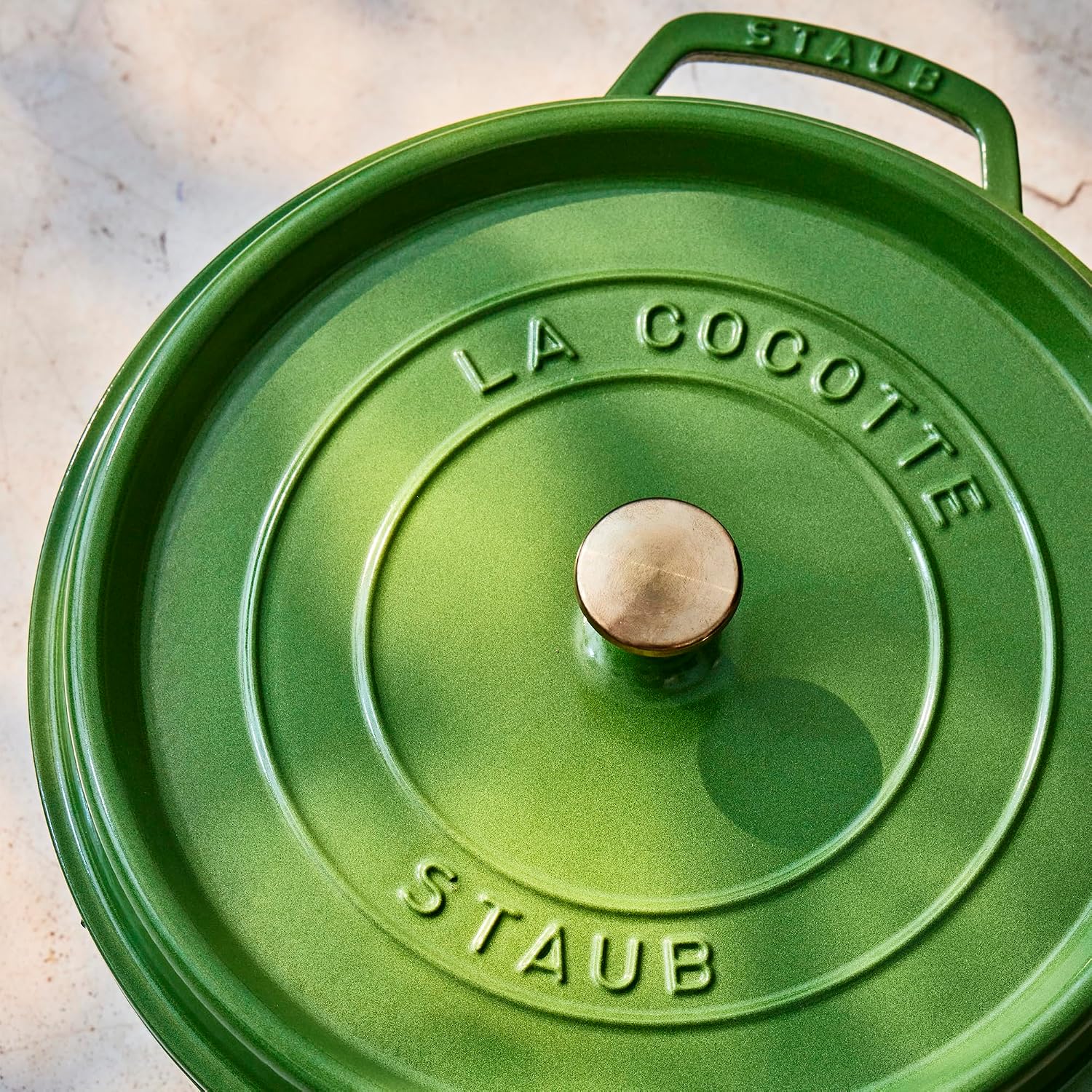 Staub Cast Iron 7-qt Round Dutch Oven - Pistachio