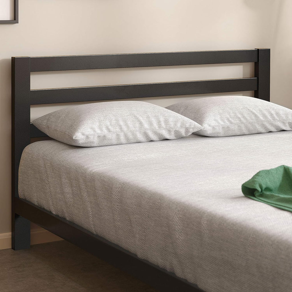Zinus Arnav Metal Platform Bed Frame with Headboard/Wood Slat Support/No Box Spring Needed/Easy Assembly, Full